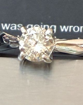 Anillo Oro 18k Diamante Natural 0.73 Ct SI2