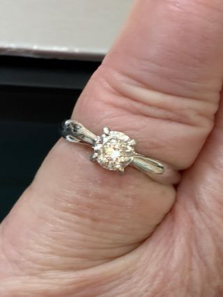 Anillo Oro 18k Diamante Natural 0.73 Ct SI2