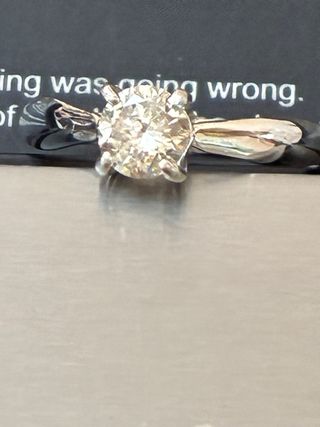 Anillo Oro 18k Diamante Natural 0.73 Ct SI2