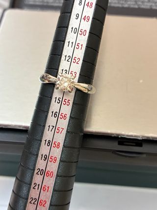 Anillo Oro 18k Diamante Natural 0.73 Ct SI2