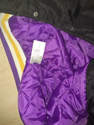 Chaqueta NBA Lakers Negra y Morada