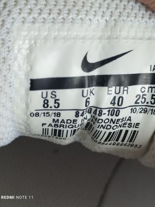 Zapatillas Nike Blancas Talla 40