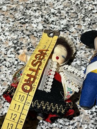 Bambole vintage artigianali in  porcellana dipinte