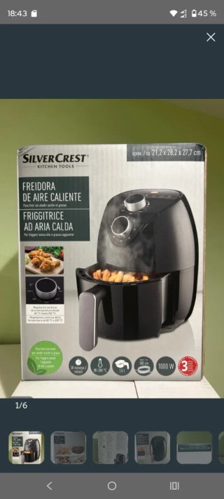 Freidora de Aire SilverCrest SHLF 1000 A1