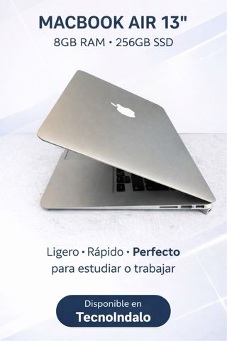 MacBook Air 13” 8GB RAM 256GB SSD – Revisado