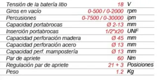 Taladro Percutor Stayer PBL2032P Brushless