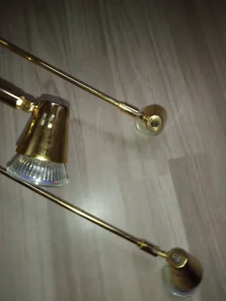 Lámpara de techo vintage dorada