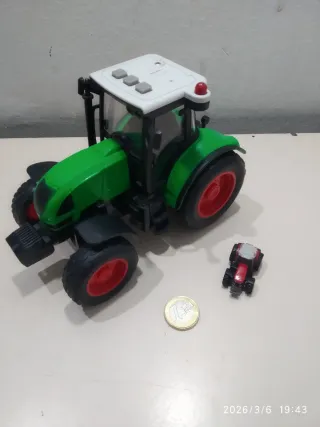 Tractor miniatura (luces y sonido) + mini tractor