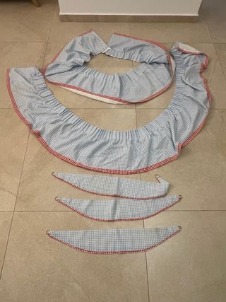 3 Cortinas infantiles a cuadros