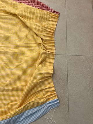 3 Cortinas infantiles a cuadros