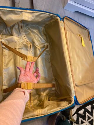 Maleta mediana Fenix azul y turquesa cuatro ruedas