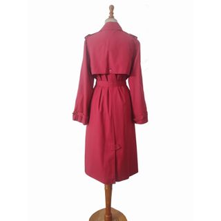 Andelle Paris/ Gabardina vintage rojo tomate L