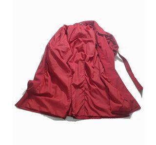 Andelle Paris/ Gabardina vintage rojo tomate L