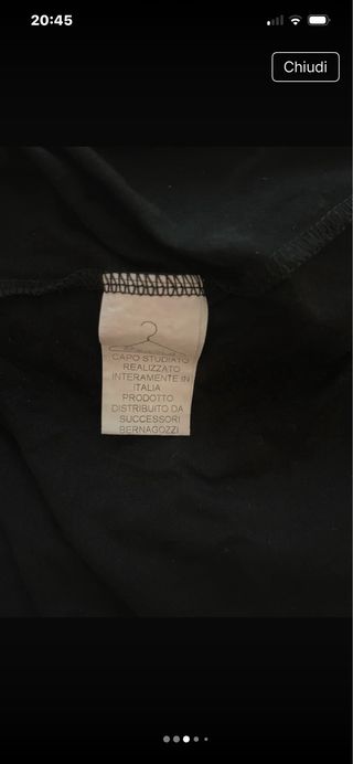 Maglietta uomo nera con stampa triangolo