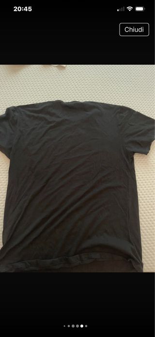 Maglietta uomo nera con stampa triangolo