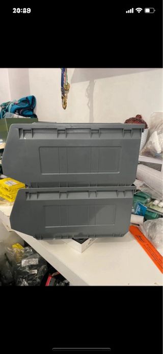 2 Contenitori Impilabili Grigio