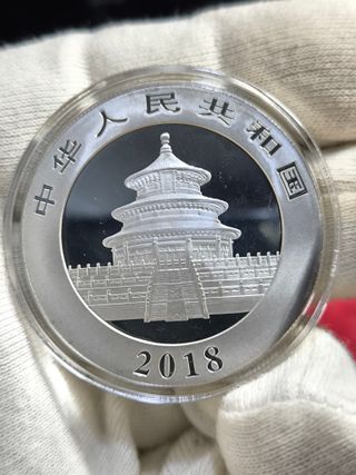 Moneda Plata 1 Onza Panda 2018
