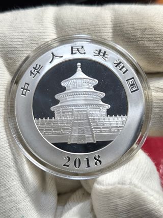 Moneda Plata 1 Onza Panda 2018