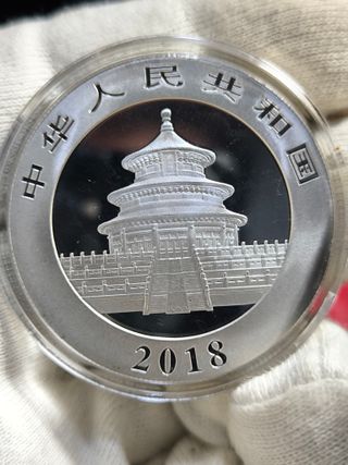 Moneda Plata 1 Onza Panda 2018