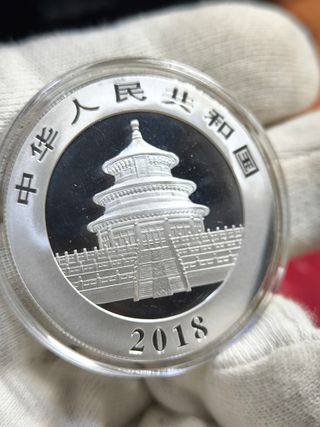 Moneda Plata 1 Onza Panda 2018