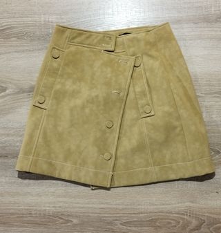 Minifalda Beige Talla L