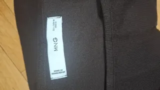 Vestido Mango Marrón Manga Larga