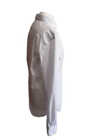 Camisa blanca con microestampado