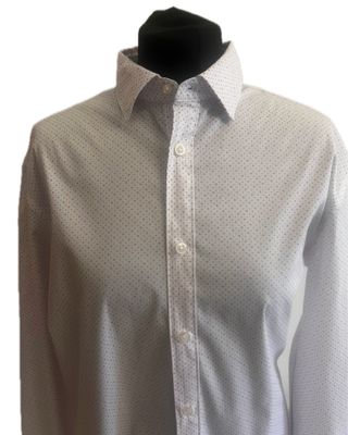 Camisa blanca con microestampado