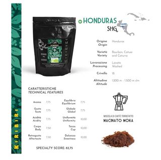 KIRIBIRI Specialty Coffe Grani/Moka Box Monorigine