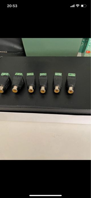 6 Prese RCA a Vite