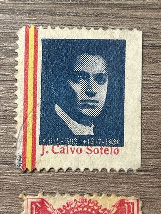 Lote 5 sellos Guerra Civil Bando Nacional