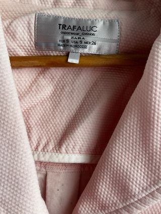 Chaqueta Cazadora Zara Rosa Talla S