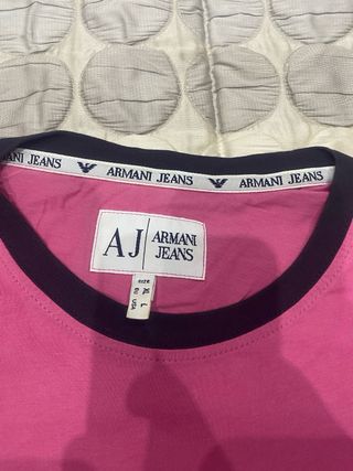 T-shirt maglietta Armani Jeans AJ rosa