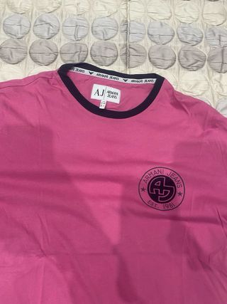 T-shirt maglietta Armani Jeans AJ rosa