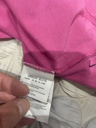 T-shirt maglietta Armani Jeans AJ rosa