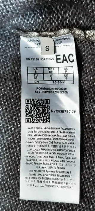 Guess Jersey Lana Talla S/M Mujer