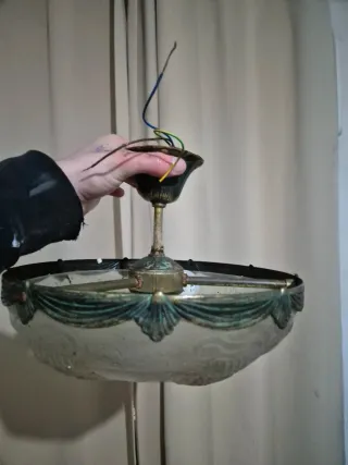 Tulipa Vintage Cristal y Metal