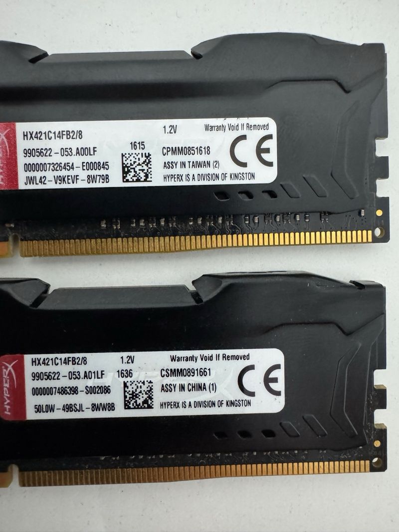 Kingston HyperX FURY DDR4 2x 8Gb RAM afbeelding 3