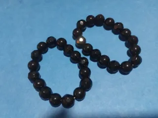 Lote 2 pulseras bolitas facetadas