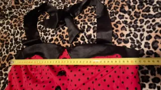 Vestido Pin Up Rojo Lunares Negros