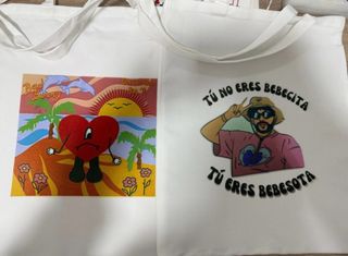 2 Bolsas Tote Bad Bunny