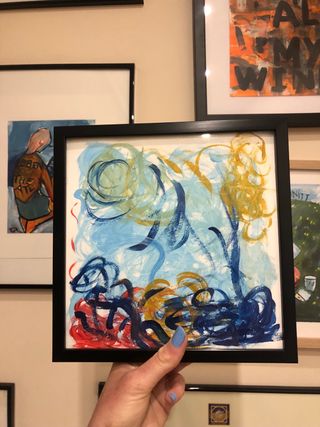 Obra arte original 20x20 Expresionismo abstracto