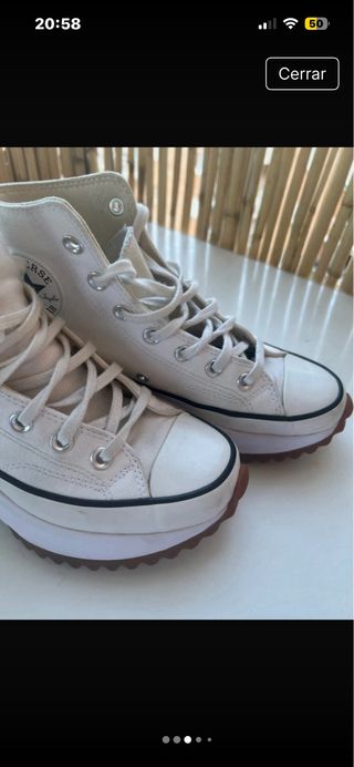 Zapatillas Converse plataforma blancas