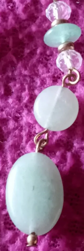 2 PARES DE PENDIENTES CON PERLAS Y PIEDRAS:1X1,5€