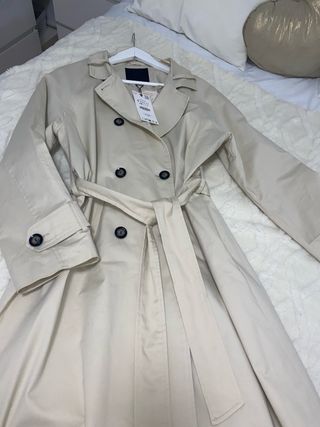 Gabardina Zara Beige da mucha talla hasta una 42