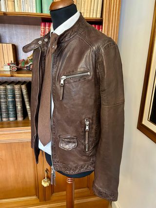 Giacca in pelle "The Jack Leather" biker jacket M