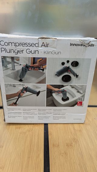 Pistola desatascadora de aire comprimido universal