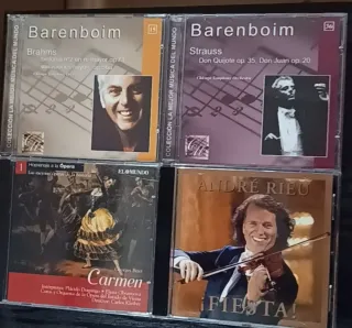 Lote 4 CDs Música Clásica Barenboim, Bizet, Rieu