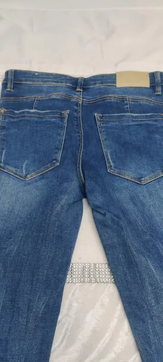 Vaqueros Stradivarius Mujer Azul Talla M