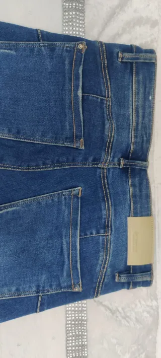 Vaqueros Stradivarius Mujer Azul Talla M